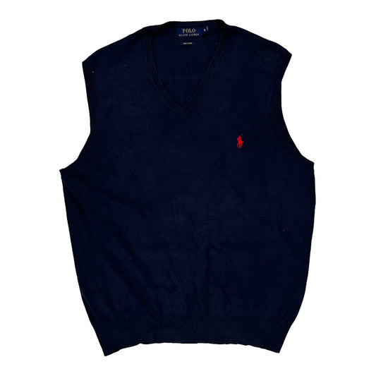 Polo By Ralph Lauren Sweater Vest - XL Navy Cotton