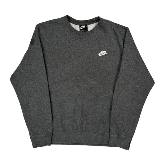 Nike Sweatshirt - Large Grey Cotton