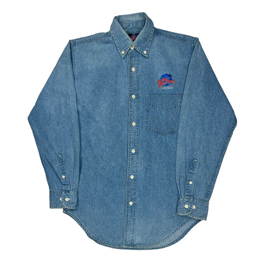 Myrtle Beach Planet Hollywood Denim Shirt - Small Blue Cotton