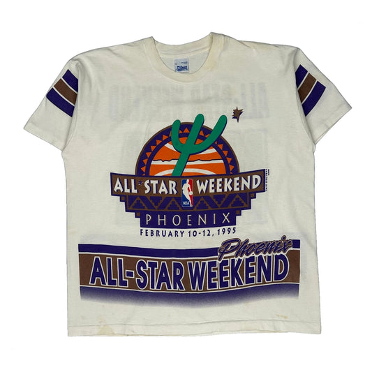 Vintage Phoenix All-Star Weekend 1995 Salem Nba T-Shirt - XL White Cotton