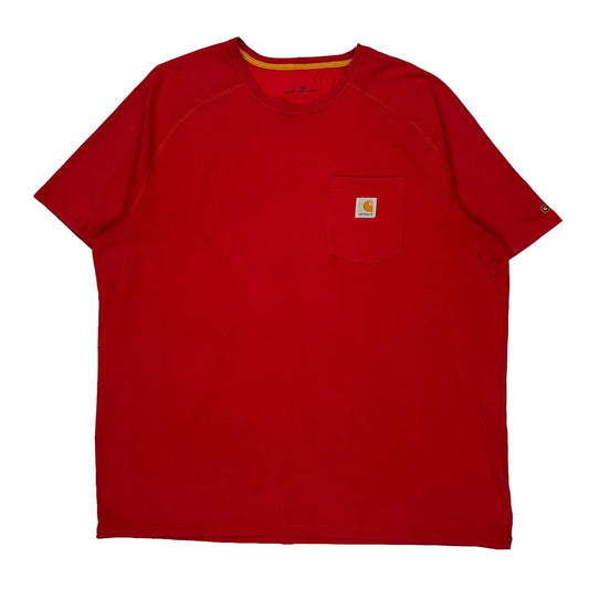 Carhartt T-Shirt - 2XL Red Cotton