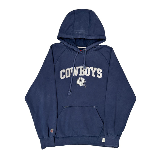Cowboys Reebok Football Hoodie - Large Navy Cotton