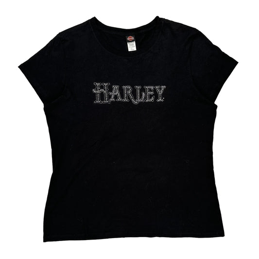 Destination Fort Lauderdale Harley Davidson Graphic T-Shirt - 2XL Black Cotton