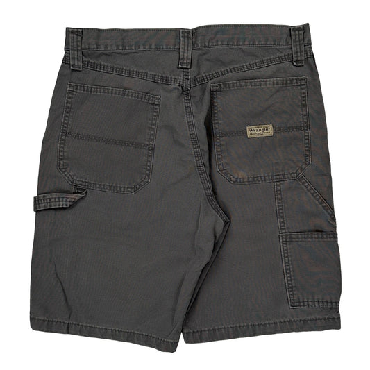Wrangler Carpenter Shorts - 31W 10L Grey Cotton