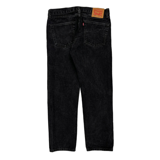 505 Levis Jeans - 34W 30L Black Cotton