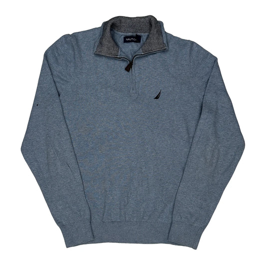 Vintage Nautica Jumper - Small Blue Cotton