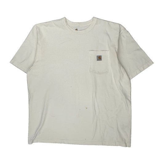 Carhartt T-Shirt - XL White Cotton