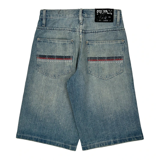 Southpole Denim Shorts - 30W 13L Blue Denim