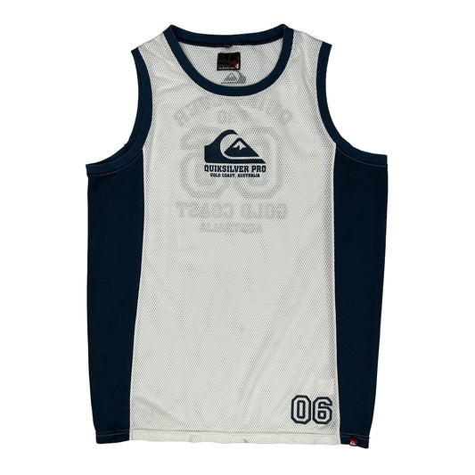 Vintage Gold Coast Australia Quiksilver Jersey - XL Navy Polyester