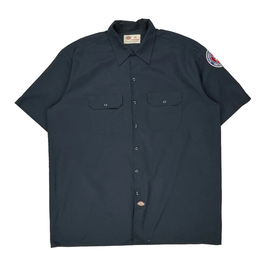 Authentic Workwear Since 1922 Dickies Short Sleeve Shirt - 2XL Navy Polyester Blend