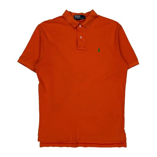 Polo By Ralph Lauren Polo Shirt - Large Orange Cotton