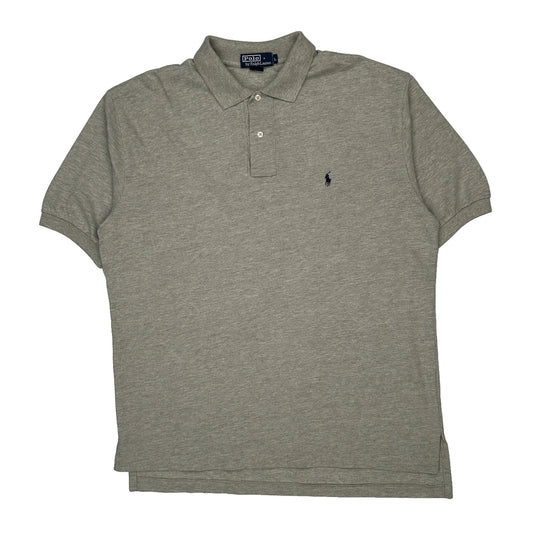 Polo By Ralph Lauren Polo Shirt - Large Grey Cotton