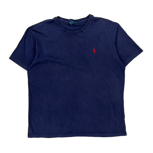 Polo By Ralph Lauren T-Shirt - Large Navy Cotton