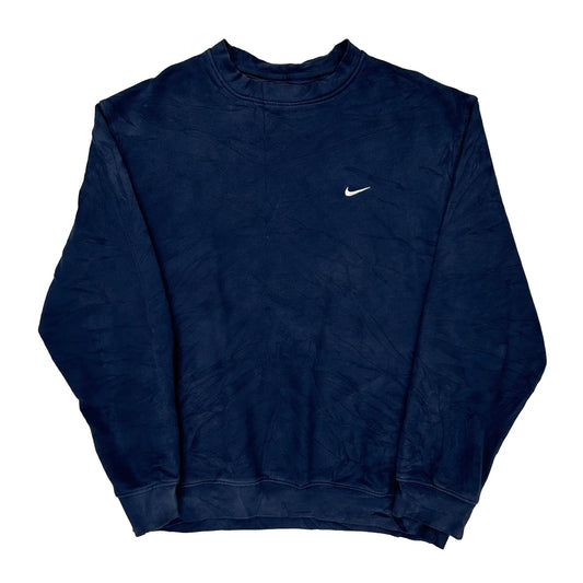 Nike Sweatshirt - Medium Navy Cotton