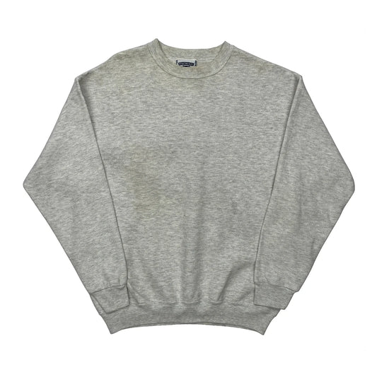 Vintage Lee Sweatshirt - Large Grey Cotton
