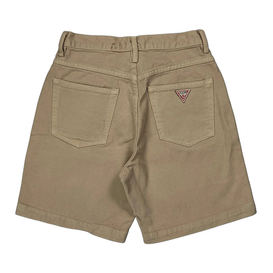 Vintage Guess Chino Shorts - 26W UK 6 Beige Cotton