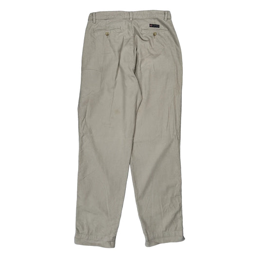 Chaps Ralph Lauren Trousers - 32W 30L Beige Cotton