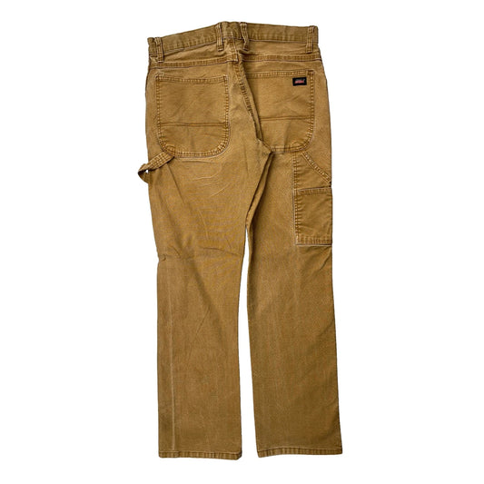 Dickies Carpenter Trousers - 30W 32L Brown Cotton