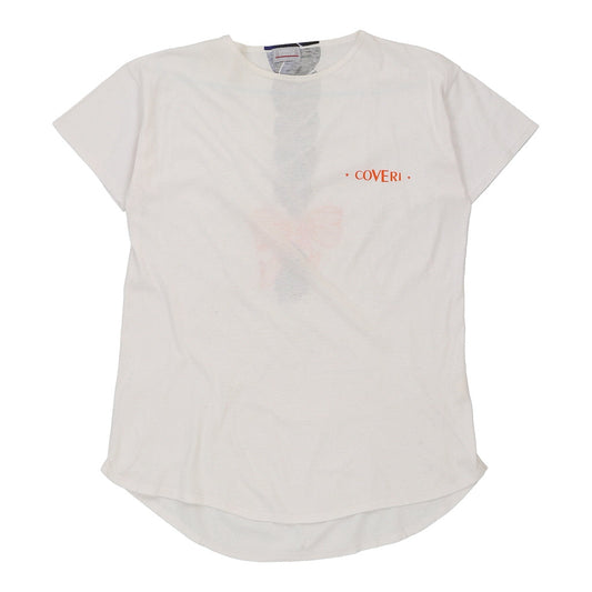 Enrico Coveri Graphic T-Shirt - XL White Cotton