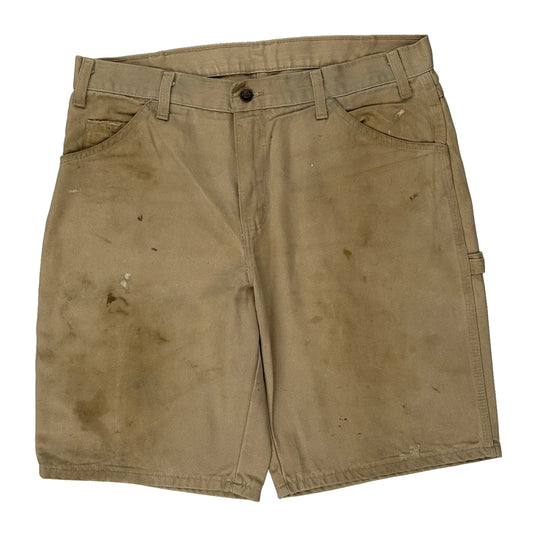 Dickies Carpenter Shorts - 36W 10L Beige Cotton