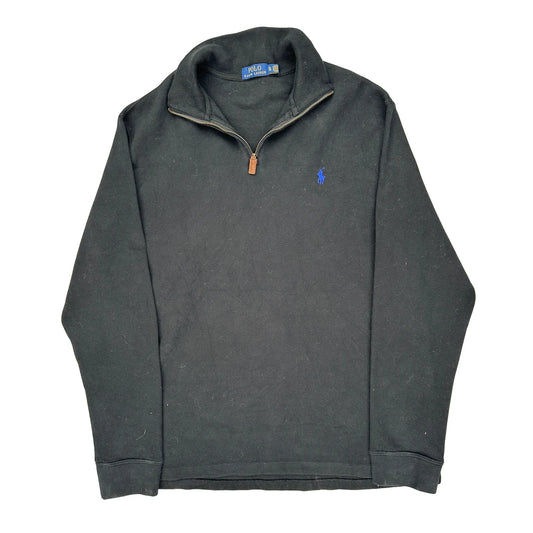 Polo By Ralph Lauren 1/4 Zip - XL Black Cotton