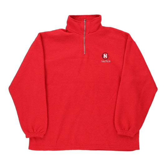 Vintage red Bootleg Nautica Fleece - mens x-large
