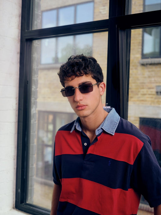 Tokyo Rimless Rectangle Sunglasses