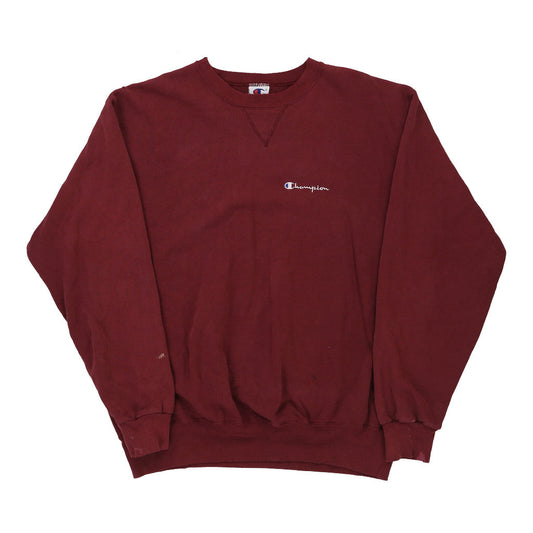 Vintage burgundy Champion Sweatshirt - mens x-large