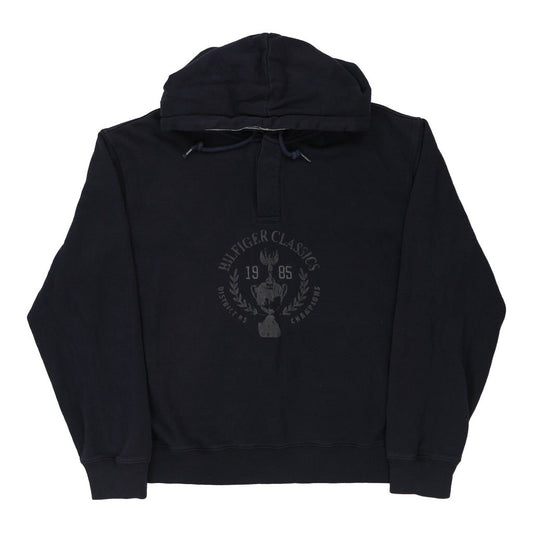 Vintage navy Tommy Hilfiger Hoodie - mens large