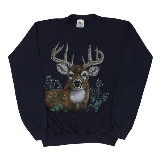 Vintage navy Cotton Grove Sweatshirt - mens x-large