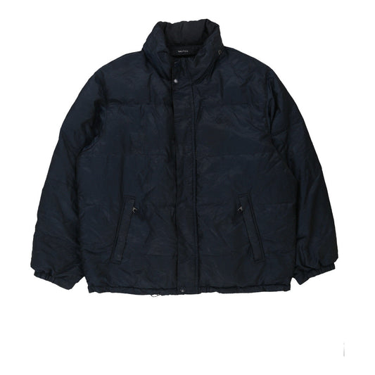 Vintage navy Nautica Puffer - mens xx-large
