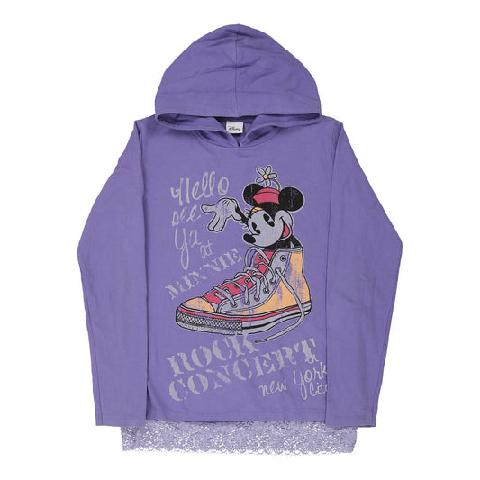 Vintage purple Age 14-16 Minnie Mouse Disney Hoodie - girls large