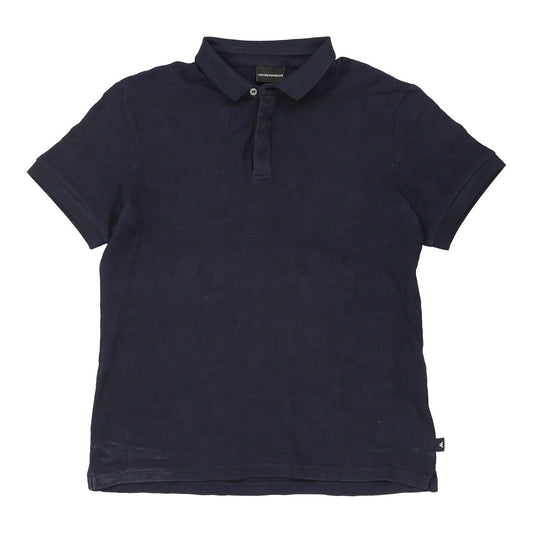 Vintage navy Emporio Armani Polo Shirt - mens x-large