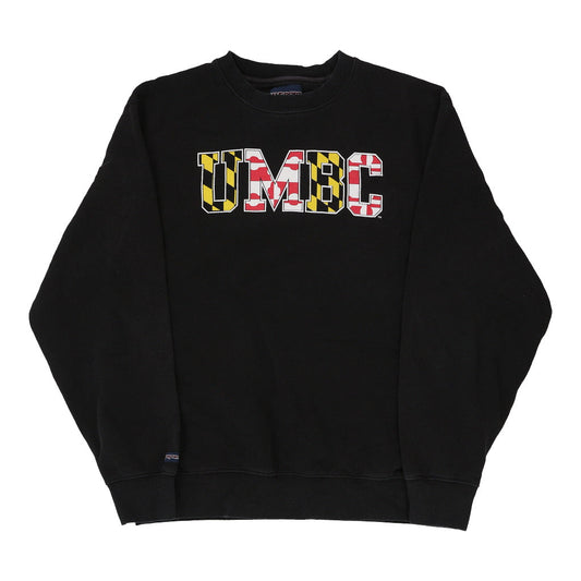 Vintage black UMBC Jansport Sweatshirt - mens large