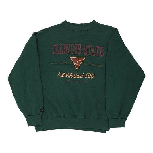 Vintage green Illinois State Unbranded Sweatshirt - mens x-large