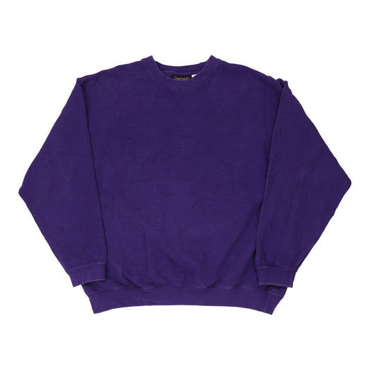 Vintage purple Blank Oarsman Sweatshirt - mens x-large