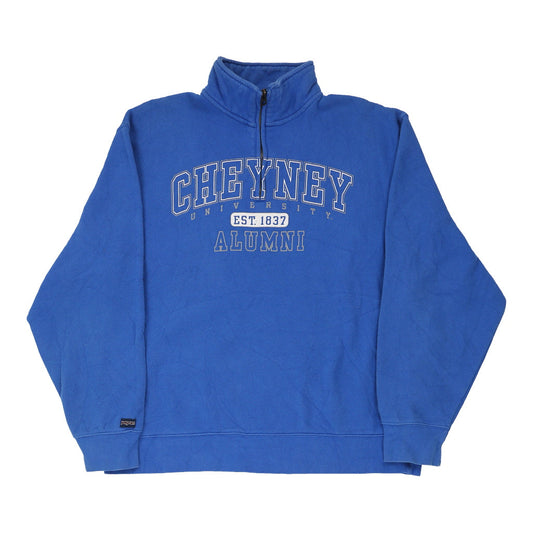 Vintage blue Cheyney Jansport 1/4 Zip - mens x-large