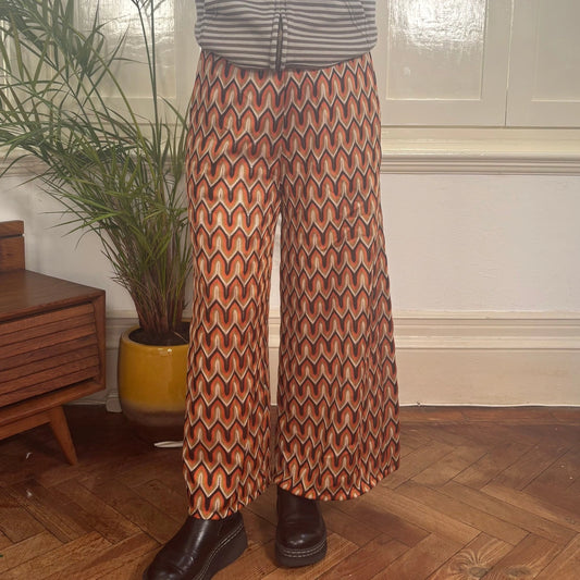 Vintage orange Unbranded Trousers - womens 28" waist