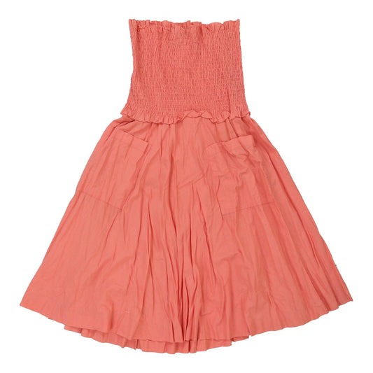 Vintage Pennyblack Strapless Dress - Medium Pink Cotton