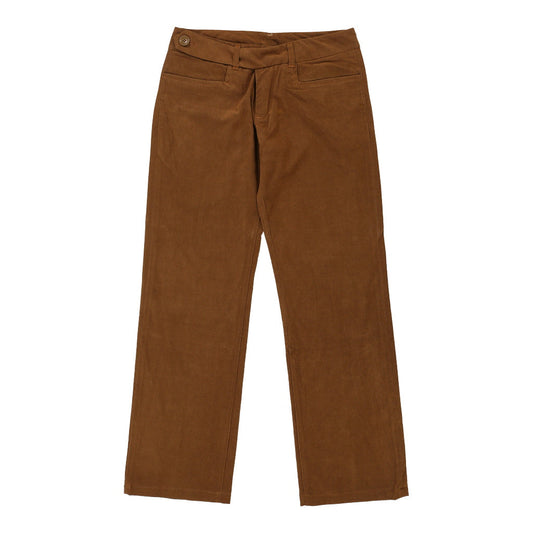 Vintage Imperial Trousers - 32W UK 10 Brown Cotton