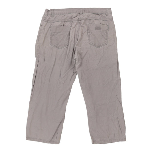 Vintage Capri Smalto Trousers - 31W UK 10 Grey Cotton