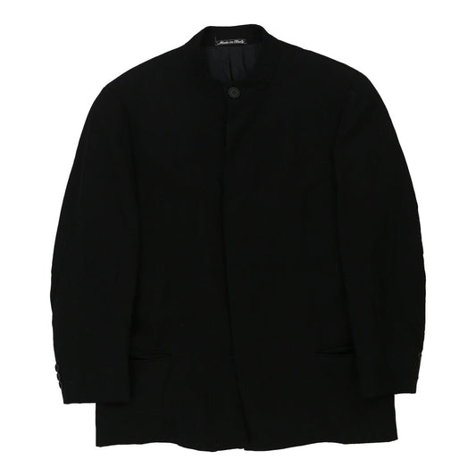 Vintage Giorgio Armani Blazer - Medium Black Virgin Wool