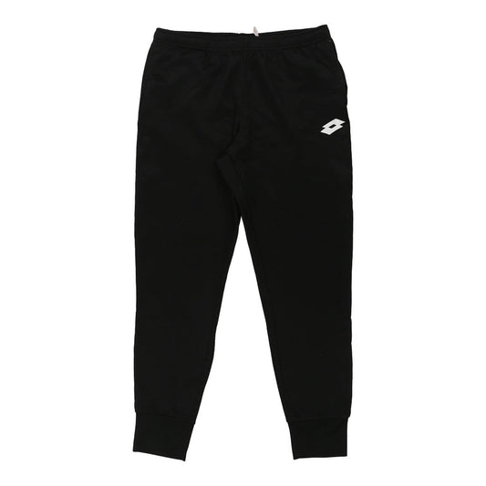 Vintage Lotto Joggers - Large Black Cotton Blend