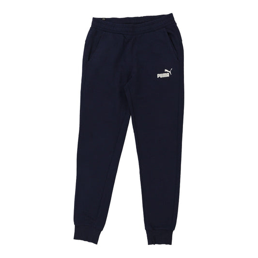 Vintage Puma Joggers - Medium Navy Cotton Blend