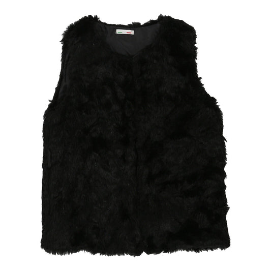 Vintage Unbranded Gilet - Small Black Faux Fur