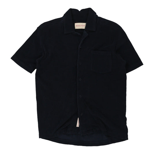 Vintage navy Revolution Short Sleeve Shirt - mens small