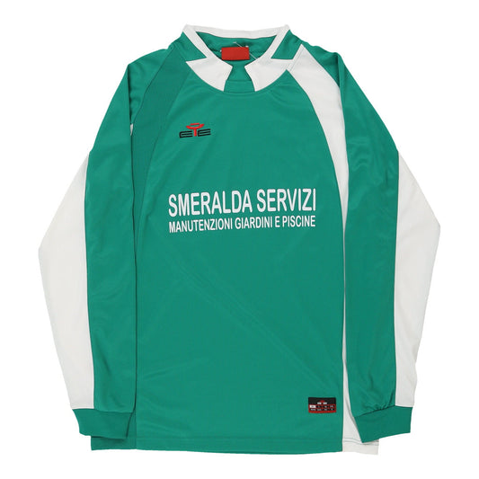 Vintage green Smeralda Servizi Ete Football Shirt - mens medium