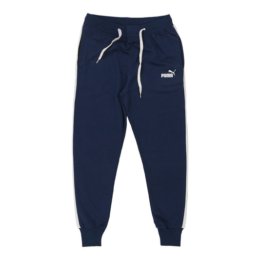 Vintage Puma Joggers - Large Navy Cotton Blend