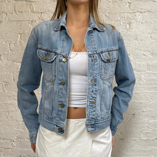 Vintage blue Lee Denim Jacket - womens medium