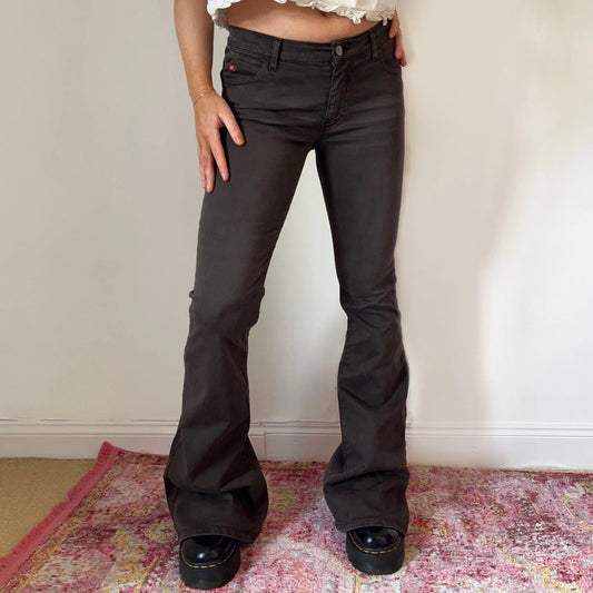 Vintage brown Super Tommy Miss Sixty Trousers - womens 29" waist